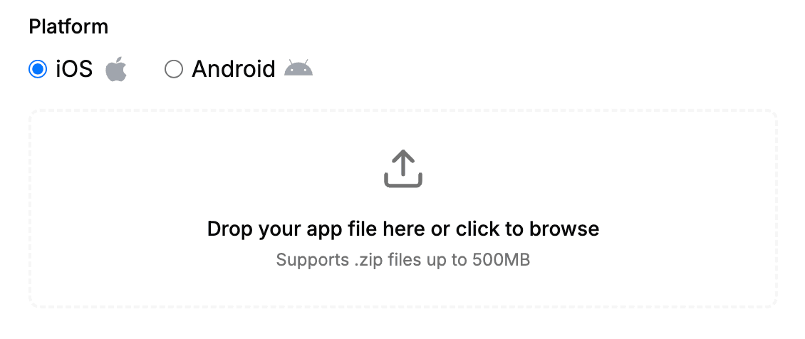 Upload Your App